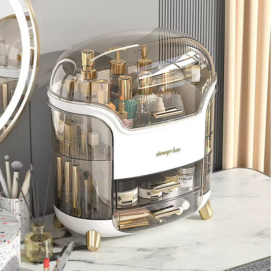 Clear Cosmetic Storage with Lid