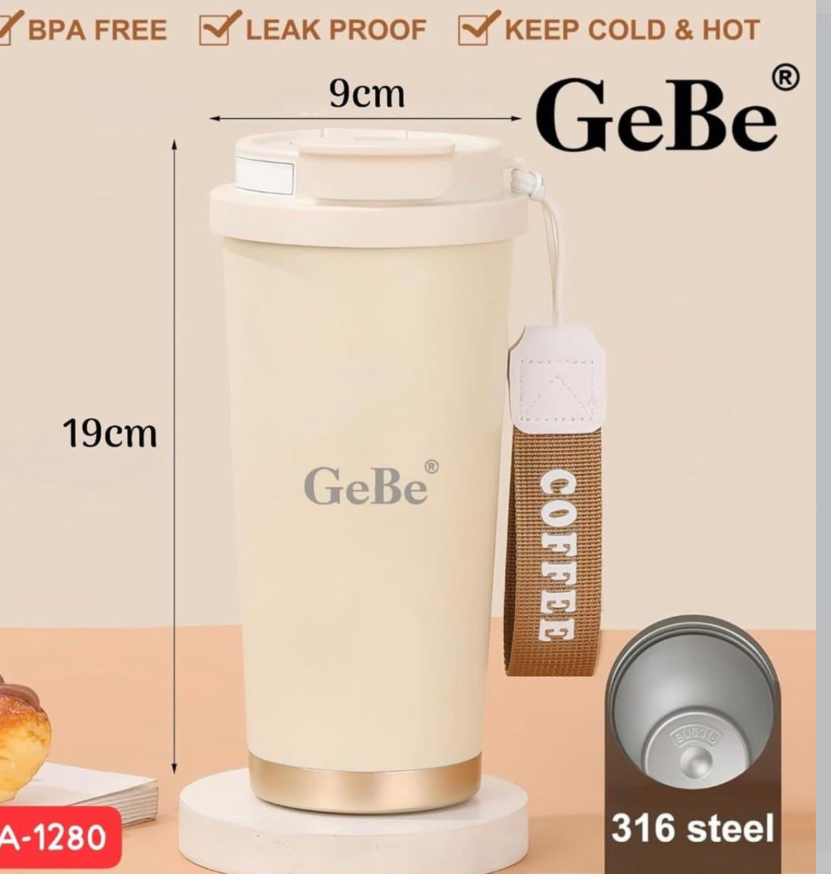 GEBE Stainless Steel Coffee Mug