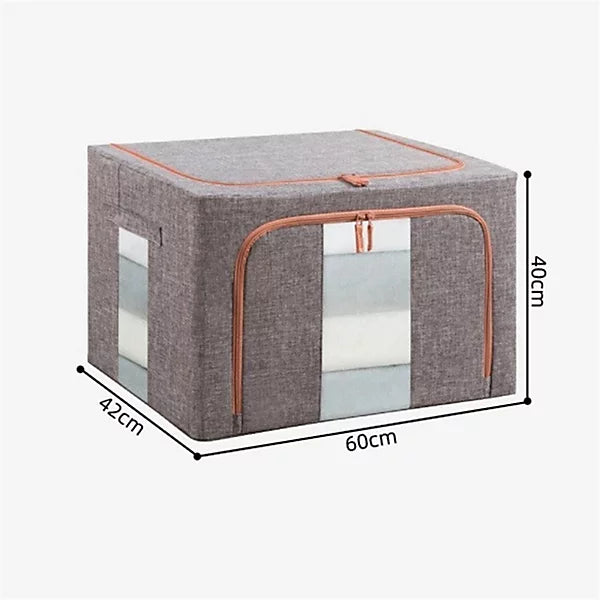 Zippered Clothes Storage Boxes Large ( 100L )