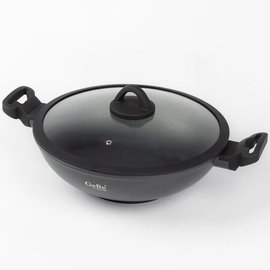 GEBE Die-Casting Wok with Lid