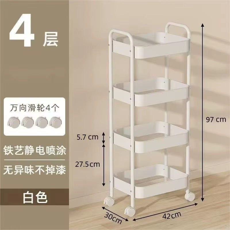 3 & 4 Layers Multipurpose Storage Trolley