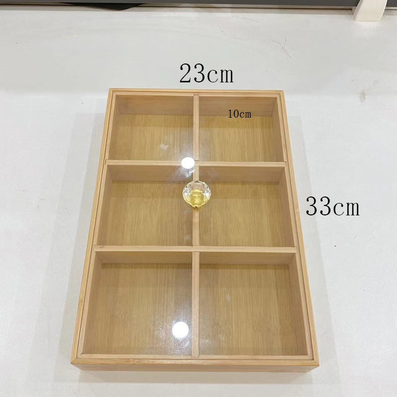 Multi-compartment bamboo Serving Trays