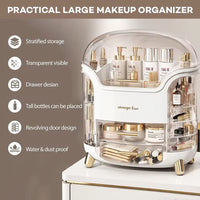 Cosmetic Organizer Storage Box & Brush holder