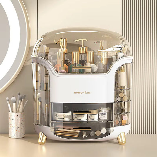 Clear Cosmetic Storage with Lid
