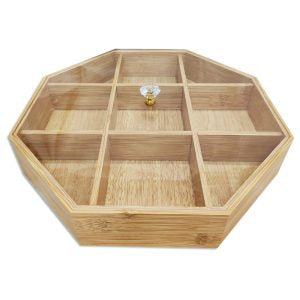 Multi-compartment bamboo Serving Trays