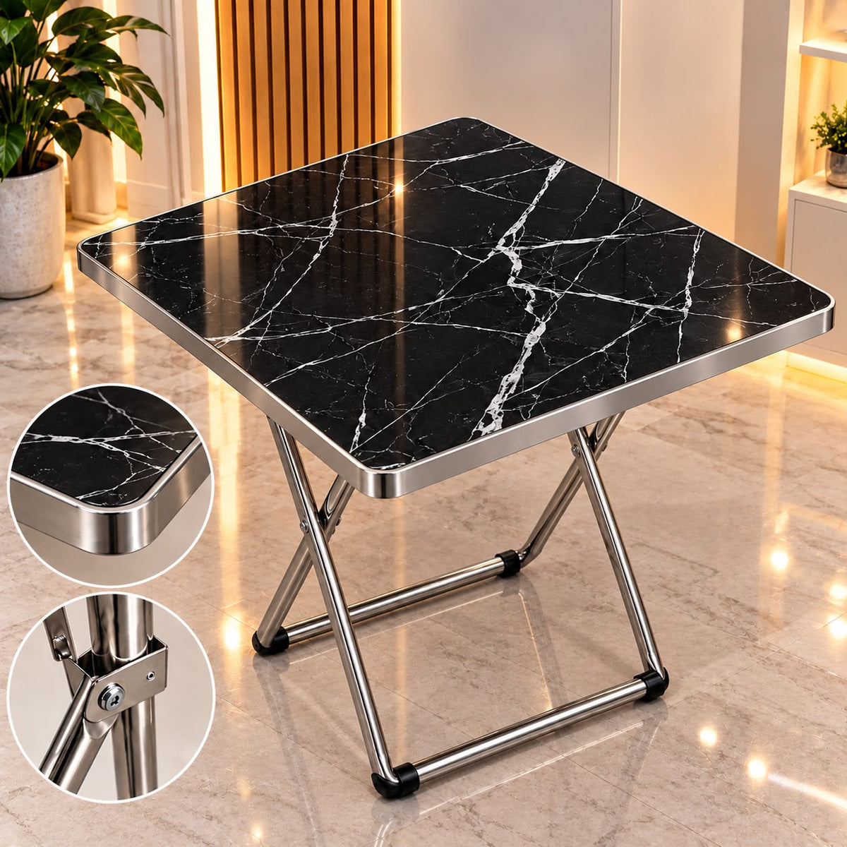 Foldable Marble Table