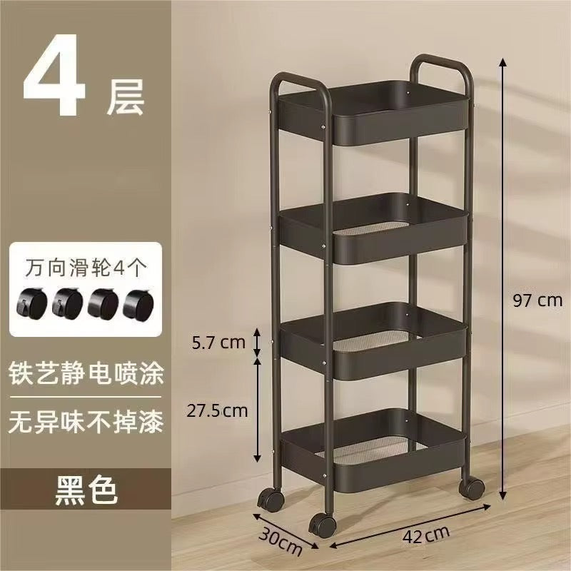 3 & 4 Layers Multipurpose Storage Trolley