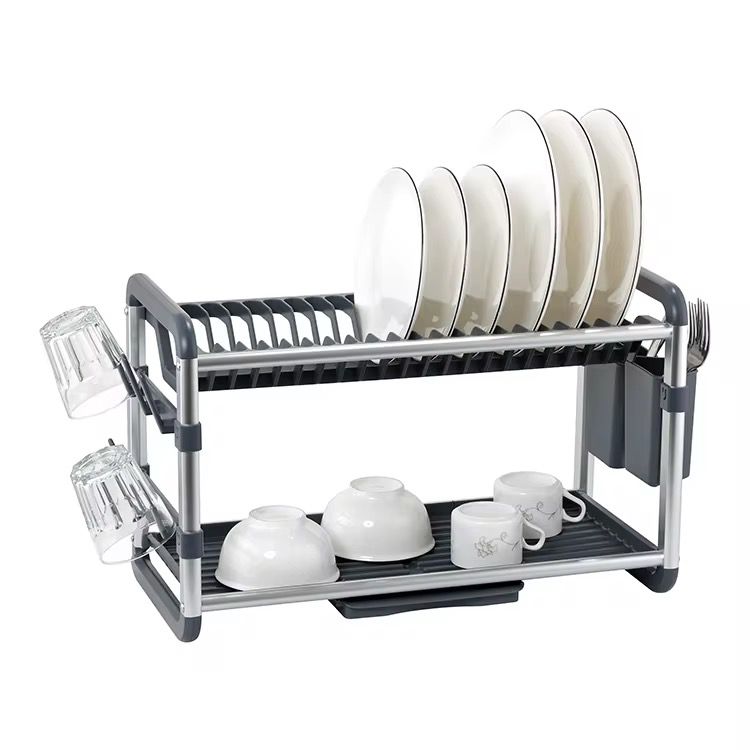 GEBE Plastic and Stainless Steel Dish Rack