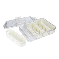 Plastic Storage Container Divided Trays With Lid