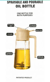 2-in-1 Glass Oil Sprayer and Dispenser