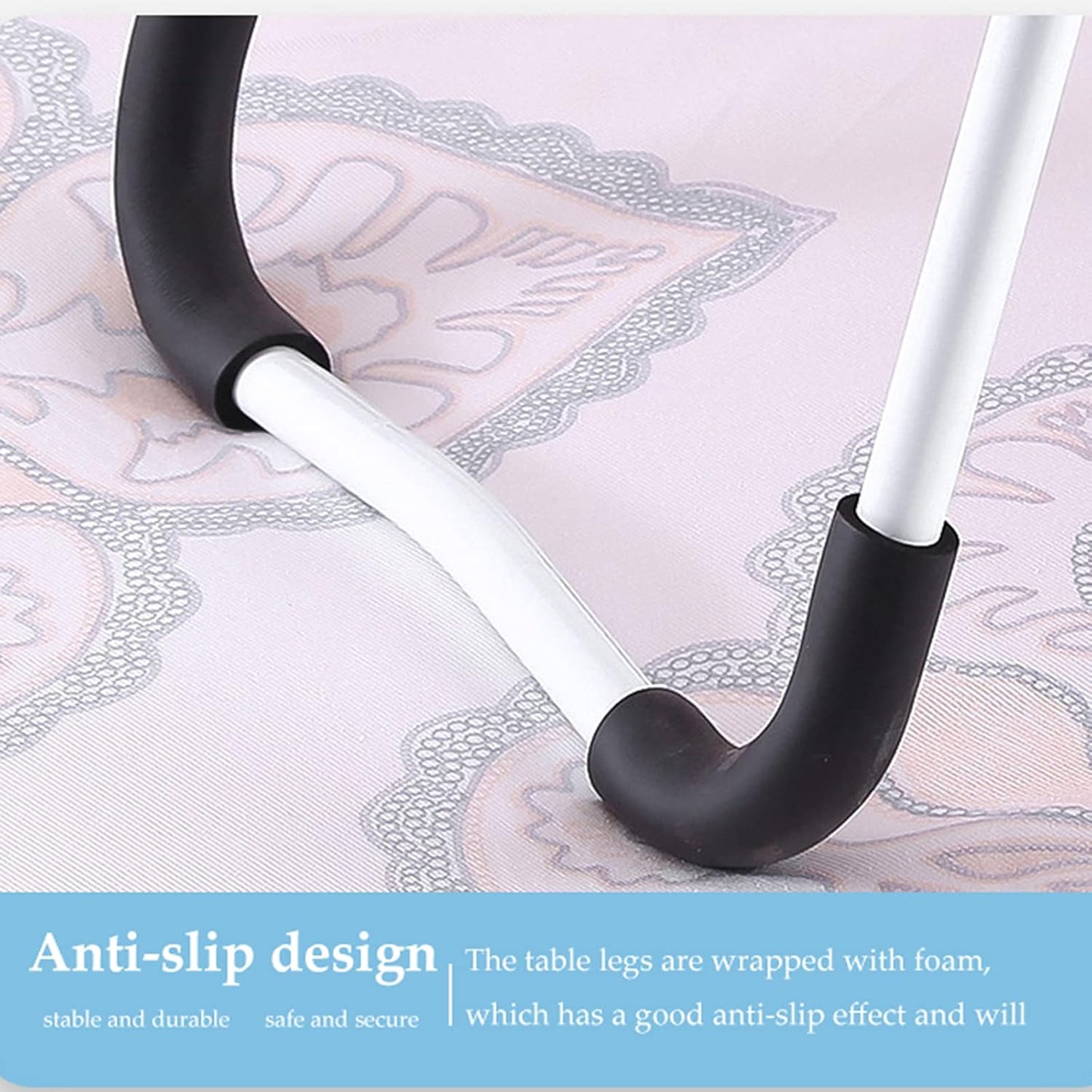 Portable folding laptop table