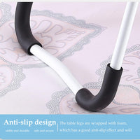 Portable folding laptop table