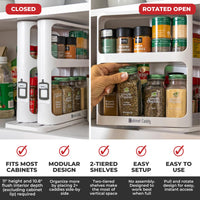 Sliding Spice Rack Organizer