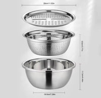 3-Piece Shredder Basin Set
