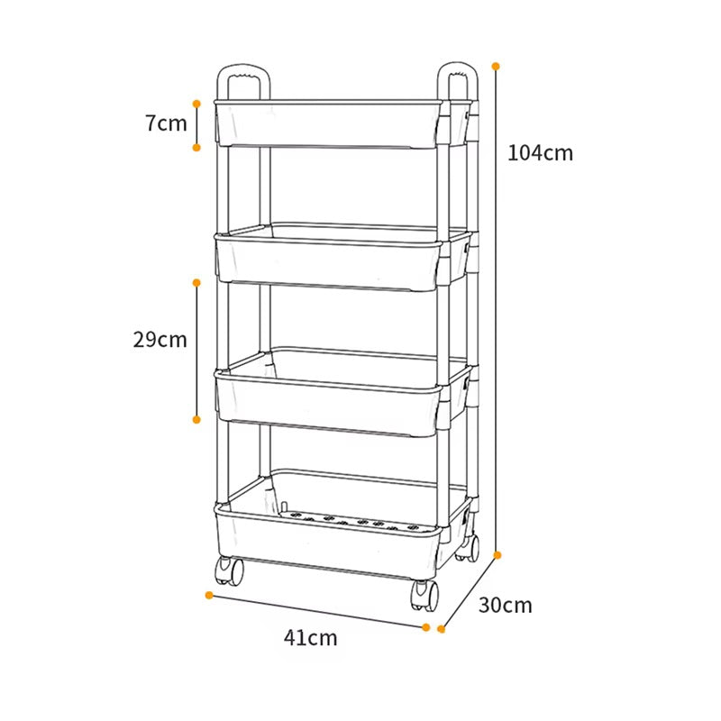 4-Tier Utility Cart