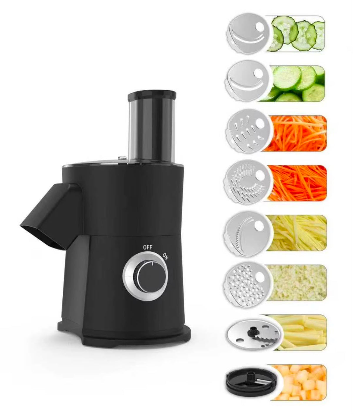 8-in-1 Electric Vegetable Chopper & Slicer