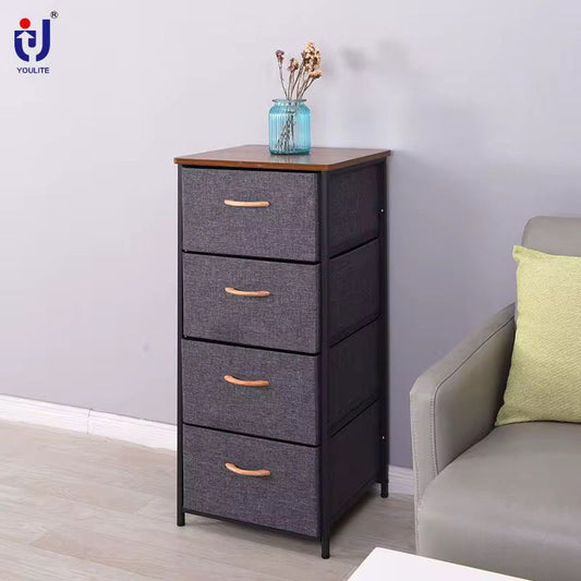 4-Drawer Fabric Storage Tower