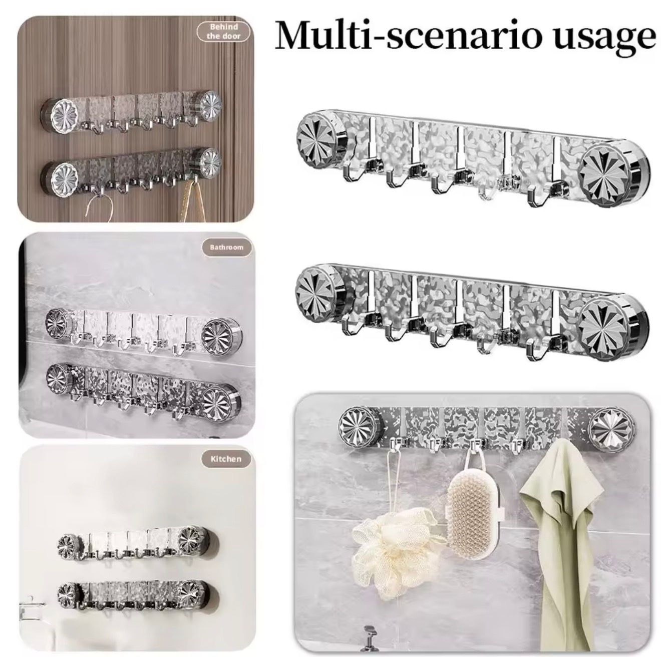 Wall-Mounted Storage Hook Rack