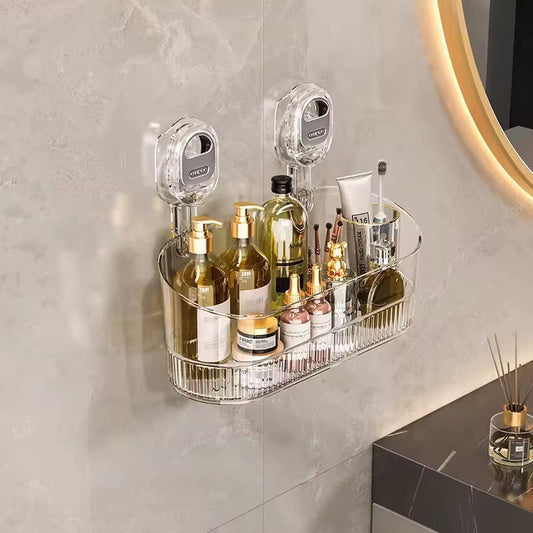 Wall-Mounted Transparent Storage Shelf