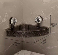 Organizing Patterned Corner Shelf