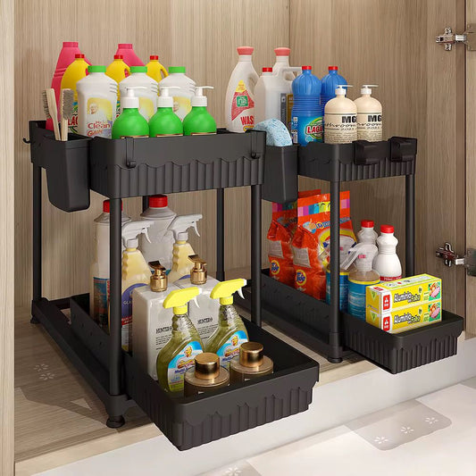 2-Tiered kitchen storage rack