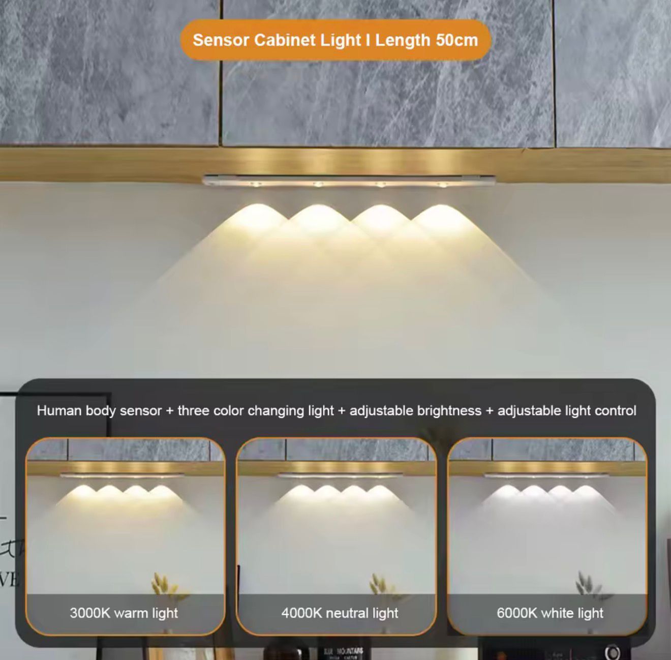 Wireless LED Light Sensor Strips