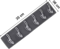 Self-Adhesive 6-Hook Wall Hanger ( 3 Pcs)