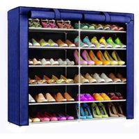 Double Row Fabric Storage Organizer Cabinet