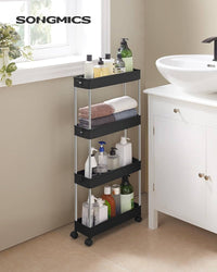 Multifunctional Plastic storage rack 4 Tiers