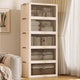 Foldable plastic storage cabinets