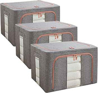 Zippered Clothes Storage Boxes Large ( 100L )