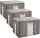 Zippered Clothes Storage Boxes Large ( 100L )