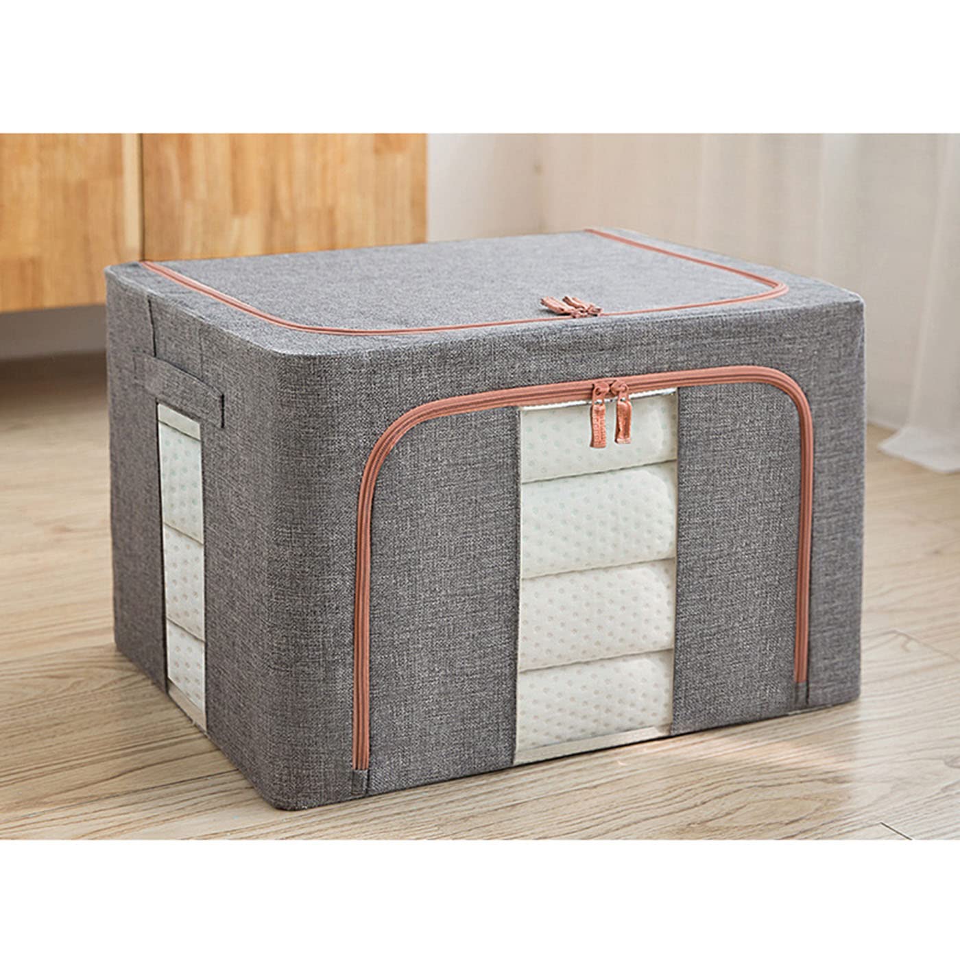 Zippered Clothes Storage Boxes Large ( 100L )