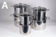 12-piece stainless steel "Super High Pot Suit" cookware set