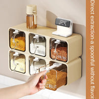 Wall-Mounted Seasoning Box Spice Jar