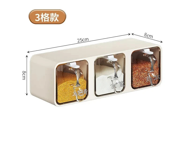 Wall-Mounted Seasoning Box Spice Jar