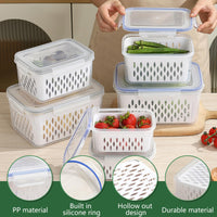 3-Piece Set Of Refrigerator Storage Containers