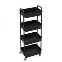 4-Tier Plastic Rolling Utility Cart
