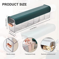 Transparent Multi-Compartment Storage Unit