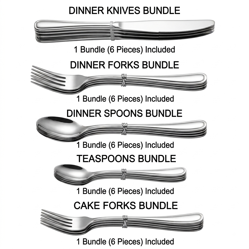 GeBe 32-Piece Stainless Steel Cutlery Set