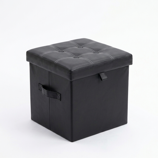 Folding Storage Ottoman Cube
