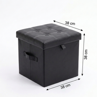 Folding Storage Ottoman Cube