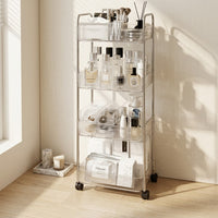 4-Tier Clear Acrylic Storage Cart