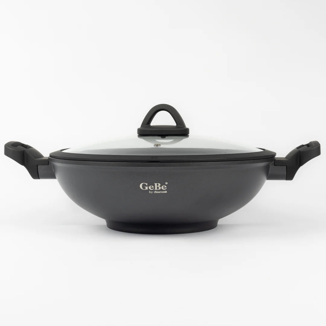 GEBE Die-Casting Wok with Lid