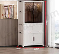 Foldable plastic storage cabinets