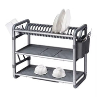 GEBE Plastic and Stainless Steel Dish Rack