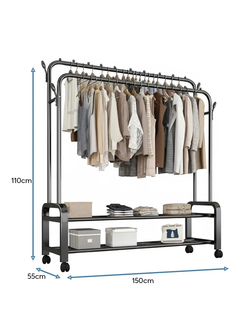 Double Pole Clothes Hanger