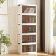 Foldable plastic storage cabinets