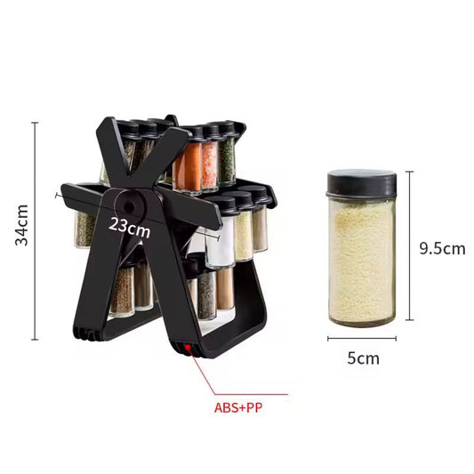 GEBE 18 Jars Rotating Spice Rack