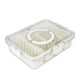 Plastic Storage Container Divided Trays With Lid